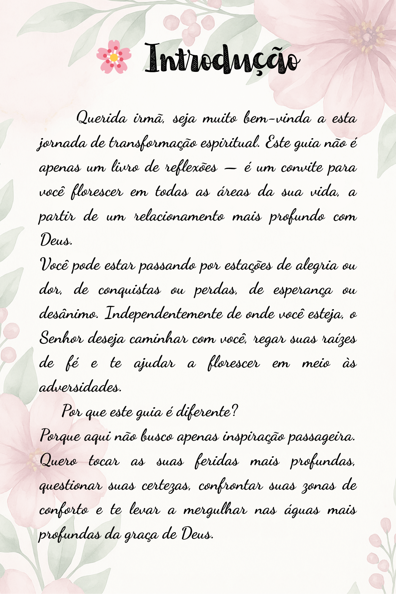 Floresça em Deus - Um Guia Devocional para a Mulher Cristã (6 x 9 in) (7)